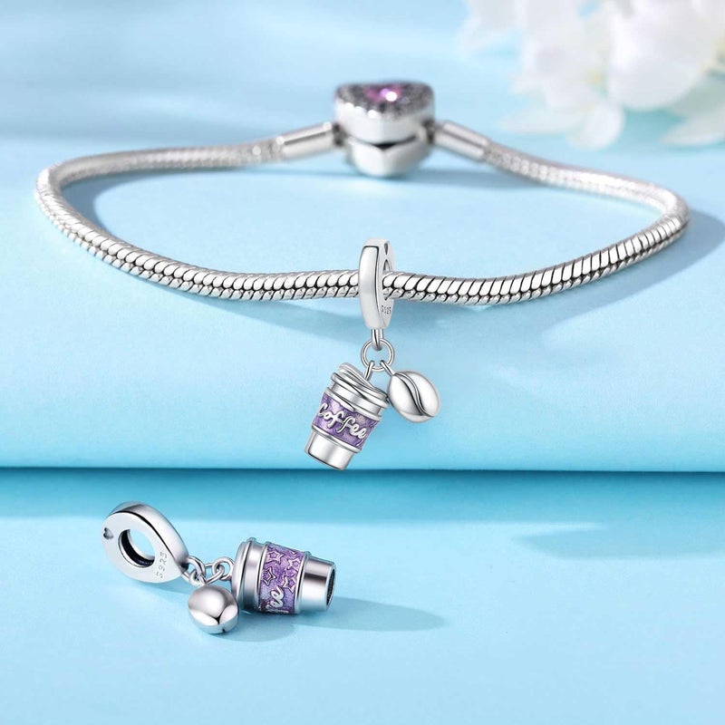 CYCUFF Store 925 Sterling Silver Charms Suitable for Charm Necklaces, Bracelet Pendants Beads Jewellery Gift for Women Family Friends - Image 1